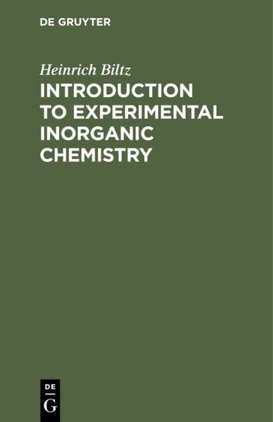 Produktbild: Introduction to Experimental Inorganic Chemistry