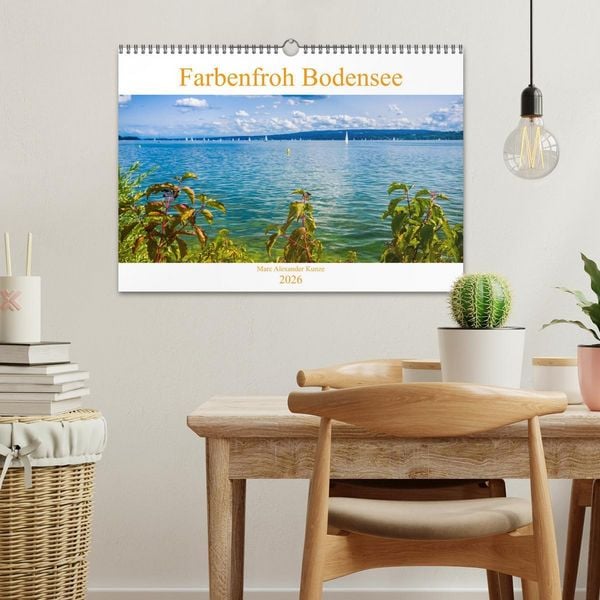 Produktbild: Farbenfroh Bodensee (Wandkalender 2026 DIN A3 quer), CALVENDO Monatskalender