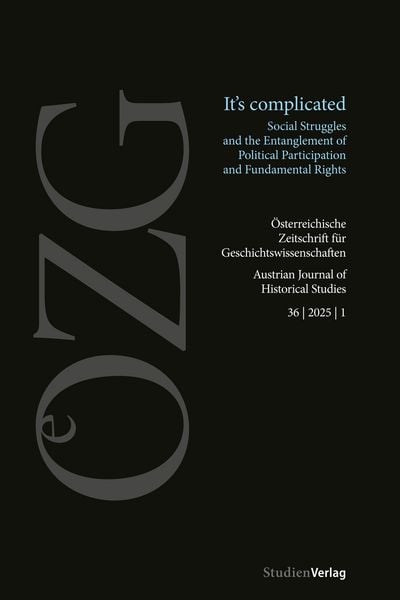 Produktbild: &Ouml;sterreichische Zeitschrift f&uuml;r Geschichtswissenschaften 36/1/2025