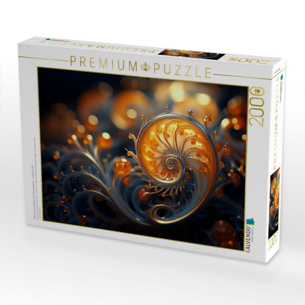Produktbild: CALVENDO Puzzle Fibonacci kombiniert mit Schneckenform - Fraktale in 3D | 2000 Teile Lege-Gr&ouml;&szlig;e 90x67cm Foto-Puzzle f&uuml;r gl&uuml;ckliche Stunden