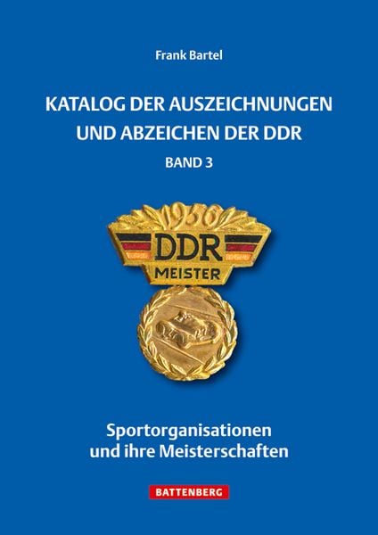 Produktbild: Katalog der Auszeichnungen und Abzeichen der DDR, Band 3