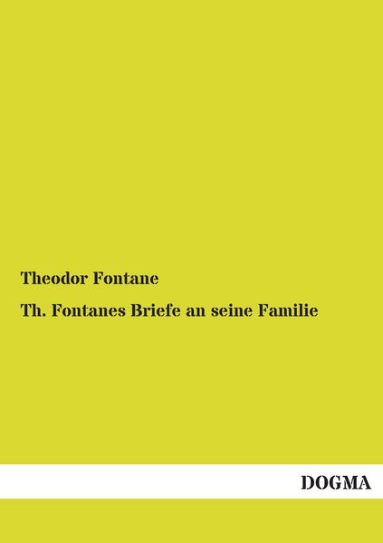 Produktbild: Th. Fontanes Briefe an seine Familie