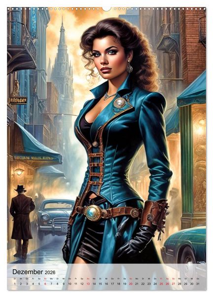 Produktbild: Ladies mit Steampunk-Flair (Wandkalender 2026 DIN A2 hoch), CALVENDO Monatskalender