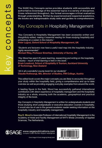 Produktbild: Key Concepts in Hospitality Management