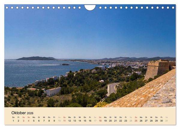 Produktbild: Ibiza Dalt Vila, Sa Penya und La Marina (Wandkalender 2026 DIN A4 quer), CALVENDO Monatskalender