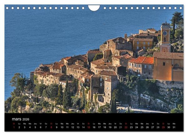Produktbild: C&ocirc;te d'Azur entre Mer et Montagne (Calendrier mural 2026 DIN A4 vertical), CALVENDO calendrier mensuel