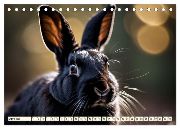 Produktbild: M&uuml;mmelm&auml;nner - Goldige Kaninchen (Tischkalender 2026 DIN A5 quer), CALVENDO Monatskalender