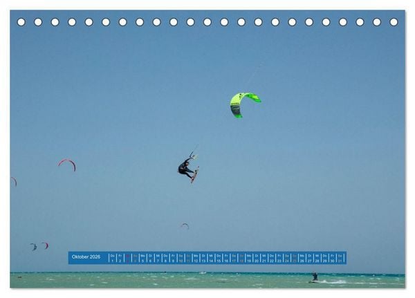 Produktbild: Kite Boarding El Gouna (Tischkalender 2026 DIN A5 quer), CALVENDO Monatskalender