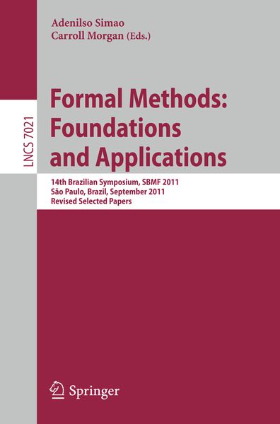 Produktbild: Formal Methods: Foundations and Applications