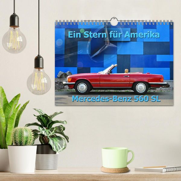 Produktbild: Ein Stern f&uuml;r Amerika - Mercedes Benz 560 SL (Wandkalender 2026 DIN A4 quer), CALVENDO Monatskalender