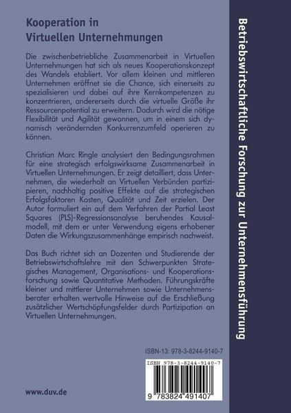 Produktbild: Kooperation in Virtuellen Unternehmungen