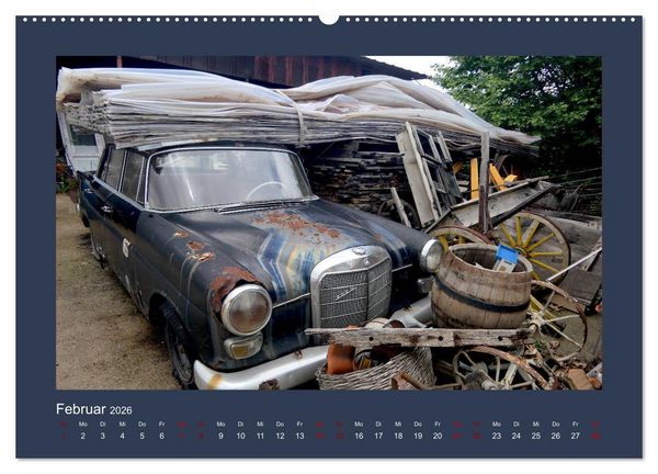 Produktbild: Vergessene Sch&auml;tze - Oldtimer auf Schrottpl&auml;tzen (Wandkalender 2026 DIN A2 quer), CALVENDO Monatskalender