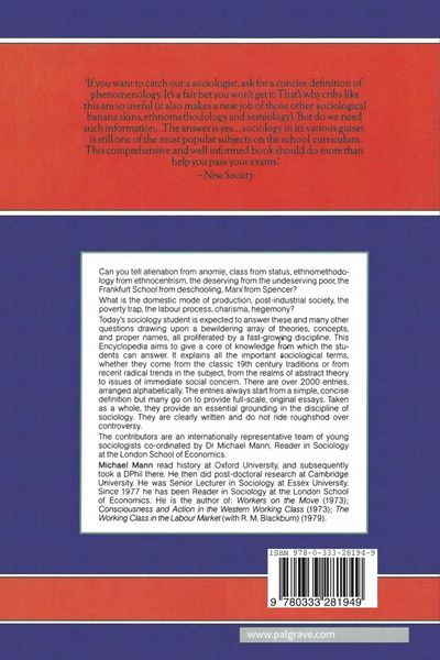 Produktbild: Macmillan Student Encyclopedia of Sociology