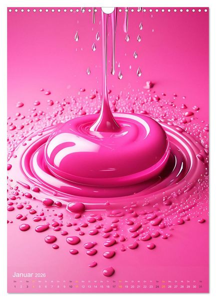 Produktbild: Splish! Splash! DROP ART (Wandkalender 2026 DIN A3 hoch), CALVENDO Monatskalender