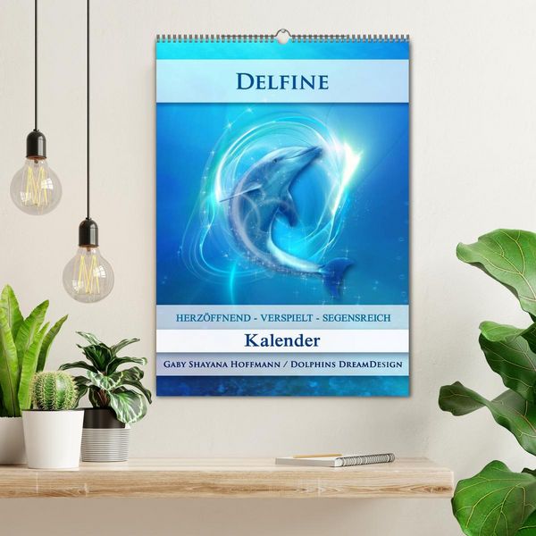 Produktbild: Delfine - Kalender (Wandkalender 2026 DIN A2 hoch), CALVENDO Monatskalender