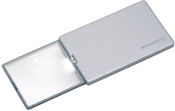 Eschenbach 152111 Easy Pocket Handlupe mit LED-Beleuchtung Vergrößerungsfaktor: 3 x