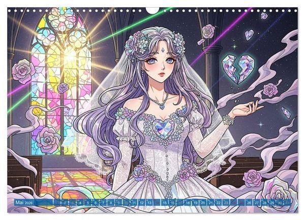 Produktbild: Shōnen-Abenteuer und Shōjo-Romantik - Ein Manga-Kalender f&uuml;r Herz und Seele (Wandkalender 2026 DIN A3 quer), CALVENDO Monatskalender