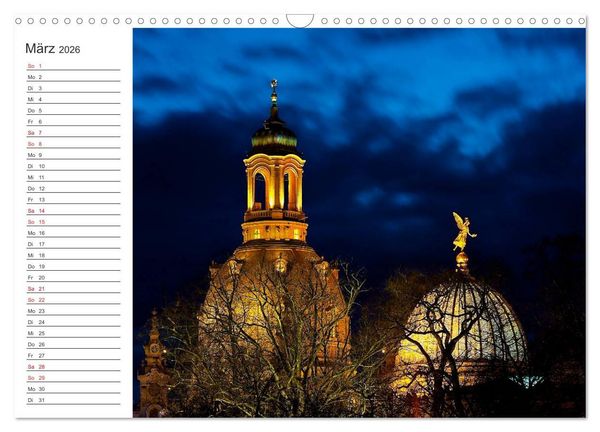 Produktbild: Dresden - Die Frauenkirche (Wandkalender 2026 DIN A3 quer), CALVENDO Monatskalender