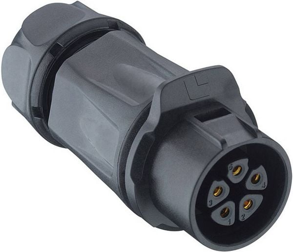 Produktbild: Lutronic 0262 02 Rundsteckverbinder Kupplung, gerade Gesamtpolzahl: 2 1St.