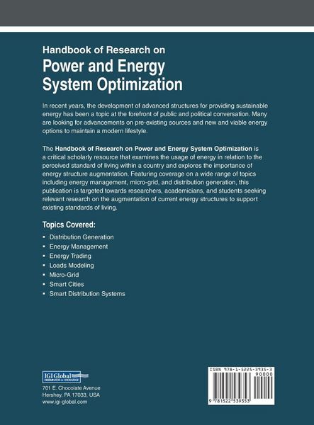 Produktbild: Handbook of Research on Power and Energy System Optimization
