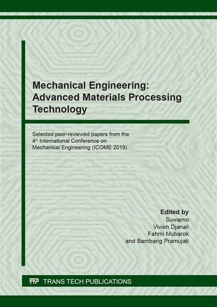 Produktbild: Mechanical Engineering: Advanced Materials Processing Technology