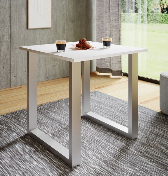 Produktbild: Premium Holz Esstisch K&uuml;chentisch Xona U 80x80