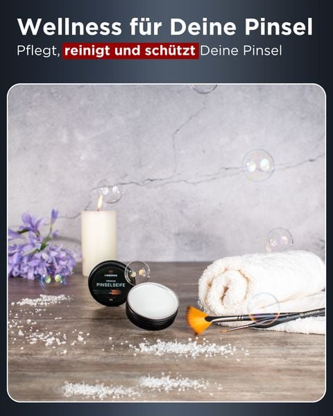 Produktbild: LIEBERGE Pinselseife &brvbar; 40g inkl. Reinigungsmatte