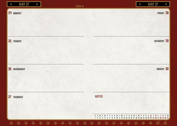 Produktbild: Harry Potter &ndash; A5-Tischkalender 2027