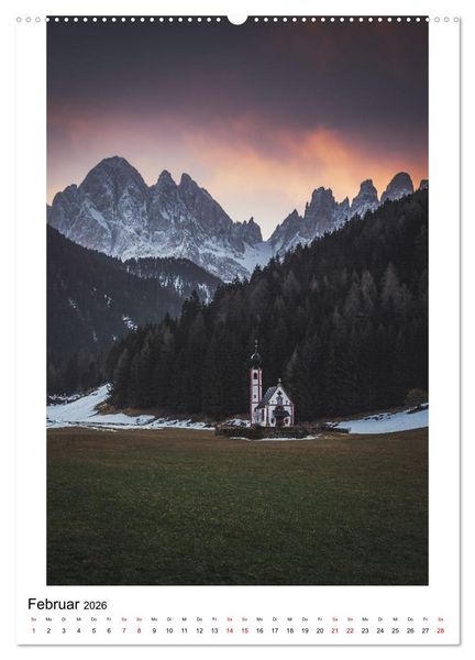 Produktbild: Alpenblicke - Ein Jahr in den Alpen (Wandkalender 2026 DIN A2 hoch), CALVENDO Monatskalender