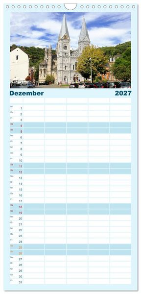 Produktbild: Familienplaner 2027 - SPA - Die belgische Stadt des Wassers mit 5 Spalten (Wandkalender, 21 x 45 cm) CALVENDO