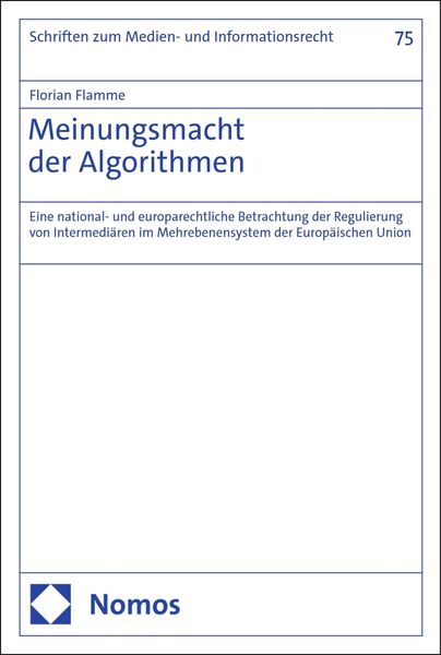 Produktbild: Meinungsmacht der Algorithmen