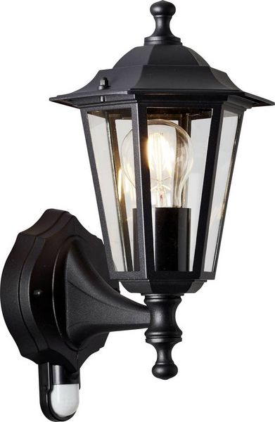 Produktbild: Brilliant Carleen 91019A06 Au&szlig;enwandleuchte mit Bewegungsmelder E27 Schwarz