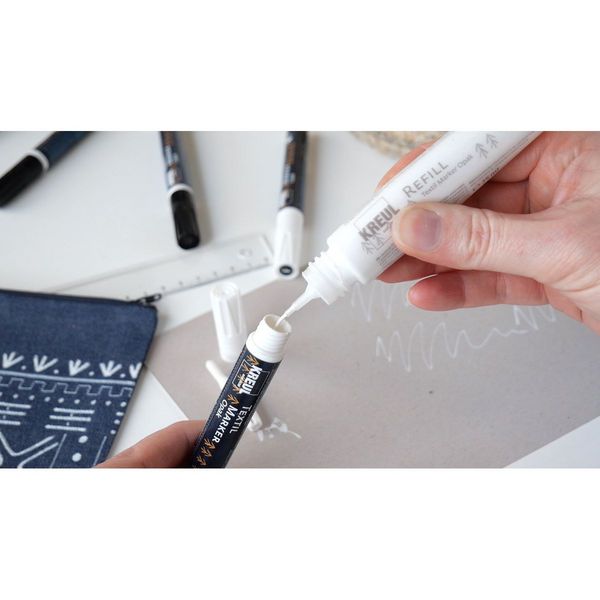 Produktbild: KREUL Textil Marker Opak medium 5er Set