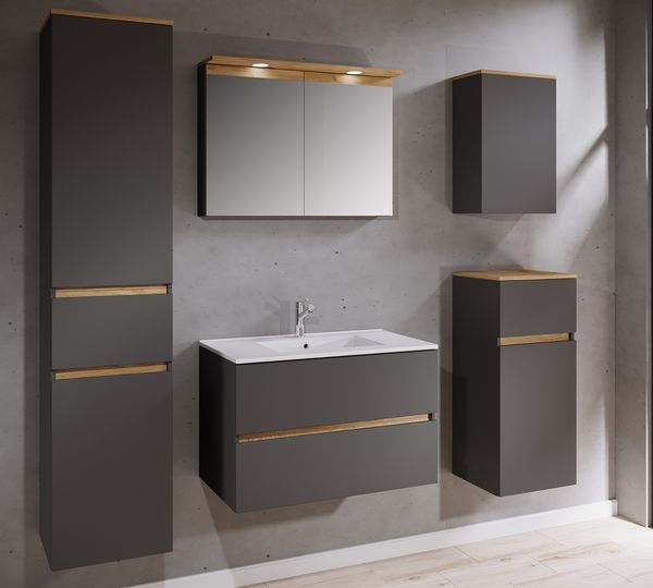 Produktbild: 2 tlg. Badm&ouml;bel-Set mit Waschbecken Cosila-I 81 cm