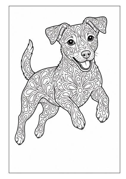 Produktbild: Mandala Malbuch Hunde f&uuml;r Kinder ab 8 Jahren mit 50 sch&ouml;nen Ausmalbildern
