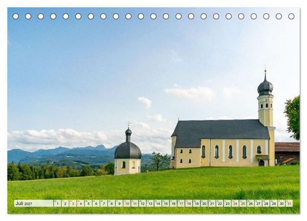 Produktbild: Wanderparadies Bayerische Alpen (Tischkalender 2027 DIN A5 quer), CALVENDO Monatskalender