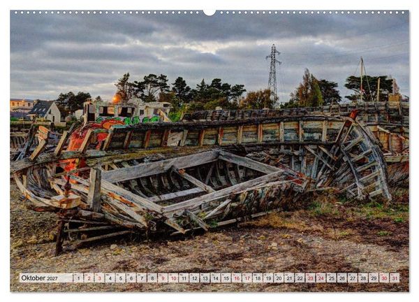 Produktbild: Cimeti&egrave;re de Bateaux de Rostellec (Wandkalender 2027 DIN A2 quer), CALVENDO Monatskalender