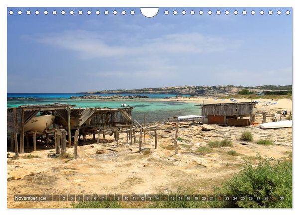 Produktbild: Formentera - Karibik im Mittelmeer (Wandkalender 2026 DIN A4 quer), CALVENDO Monatskalender