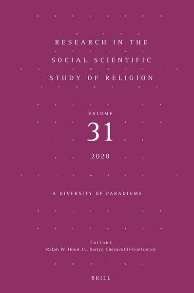 Produktbild: Research in the Social Scientific Study of Religion, Volume 31