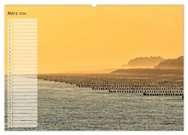 Produktbild: Lichtspiele auf der Halbinsel Dar&szlig; (hochwertiger Premium Wandkalender 2026 DIN A2 quer), Kunstdruck in Hochglanz