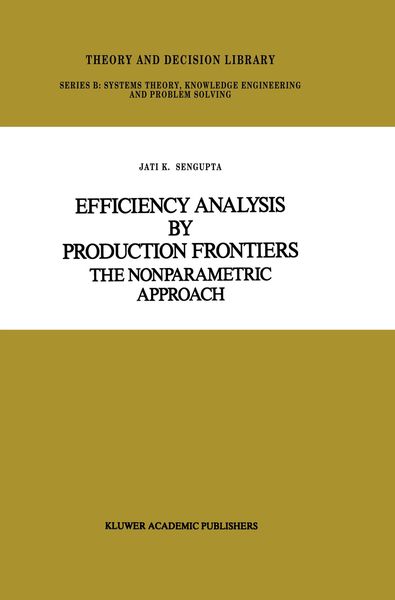 Produktbild: Efficiency Analysis by Production Frontiers