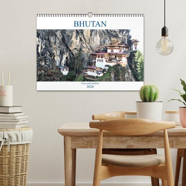 Produktbild: Bhutan - Natur und Tradition (Wandkalender 2026 DIN A3 quer), CALVENDO Monatskalender