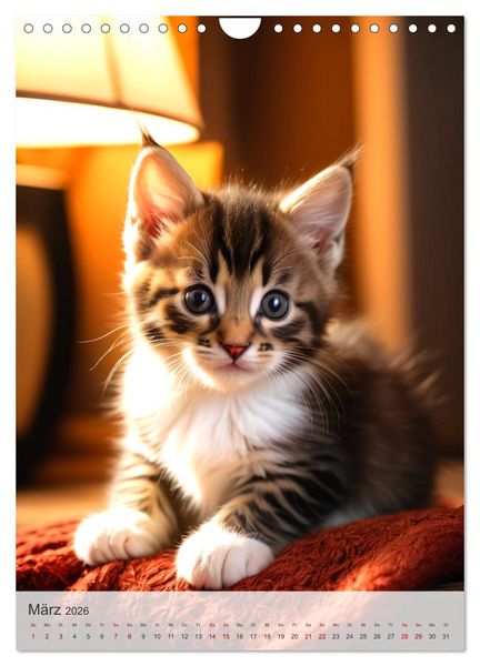 Produktbild: Katzenkinder (Wandkalender 2026 DIN A4 hoch), CALVENDO Monatskalender