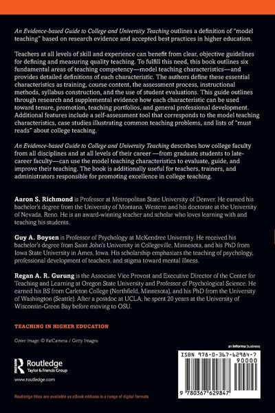 Produktbild: An Evidence-based Guide to College and University Teaching