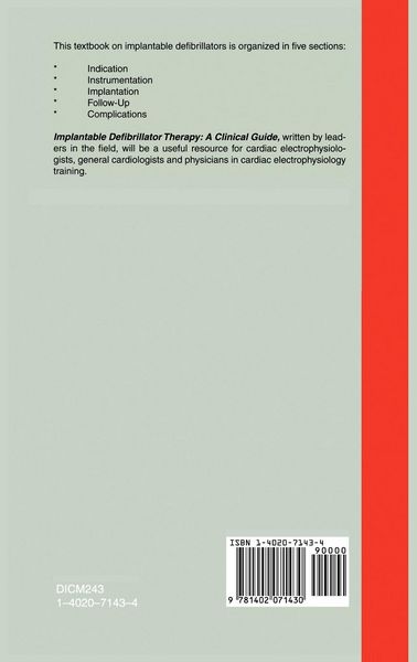 Produktbild: Implantable Defibrillator Therapy: A Clinical Guide
