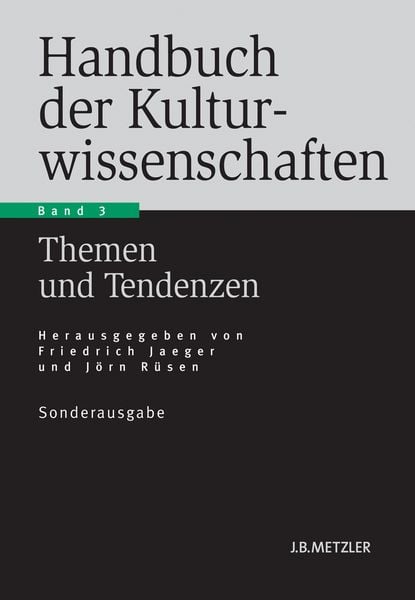 Produktbild: Handbuch der Kulturwissenschaften