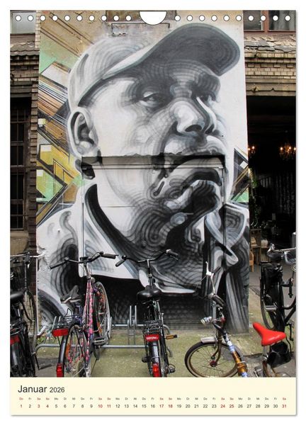 Produktbild: Berlin StreetArt Classics (Wandkalender 2026 DIN A4 hoch), CALVENDO Monatskalender