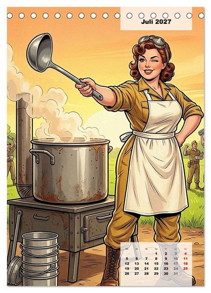 Produktbild: Uniform-Girls (Tischkalender 2027 DIN A5 hoch), CALVENDO Monatskalender