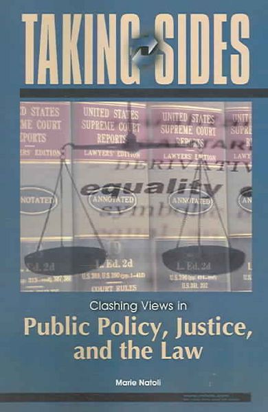 Produktbild: Taking Sides: Clashing Views in Public Policy, Justice, and the Law