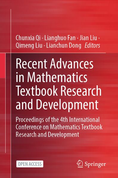 Produktbild: Recent Advances in Mathematics Textbook Research and Development